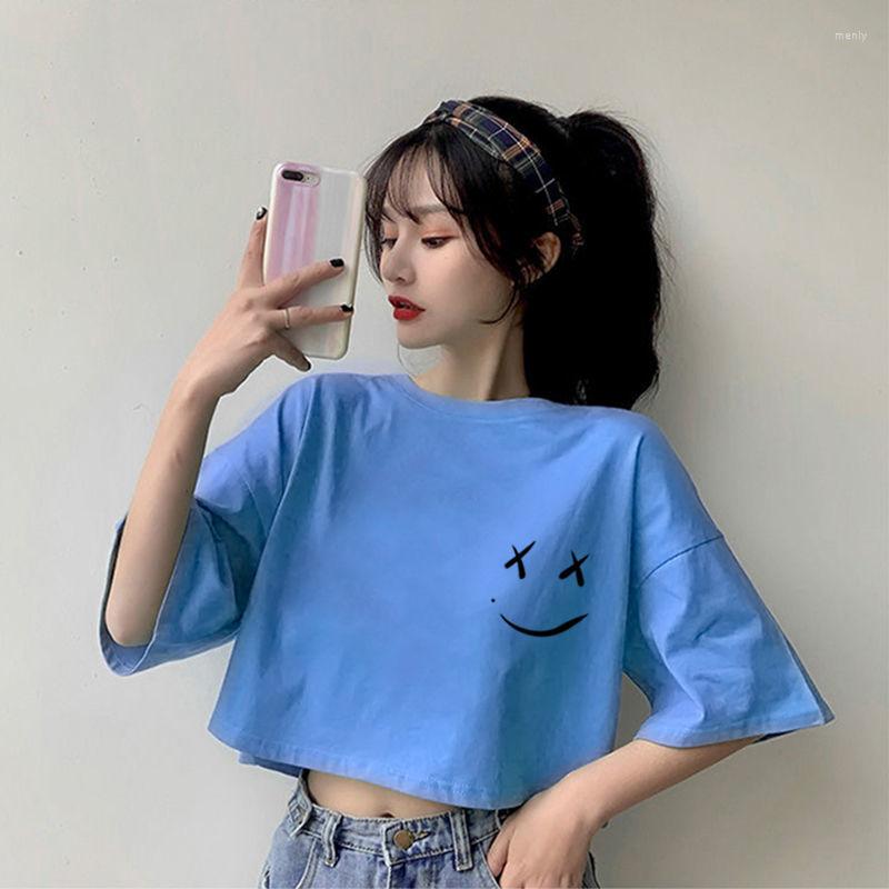 

Women's T Shirts Cropped T-shirt Sexy Korean Clothing Grunge Y2k 2023 Fashion Women Tops Short Sleeve T-shirts Crop Top Vintage Designer, Green