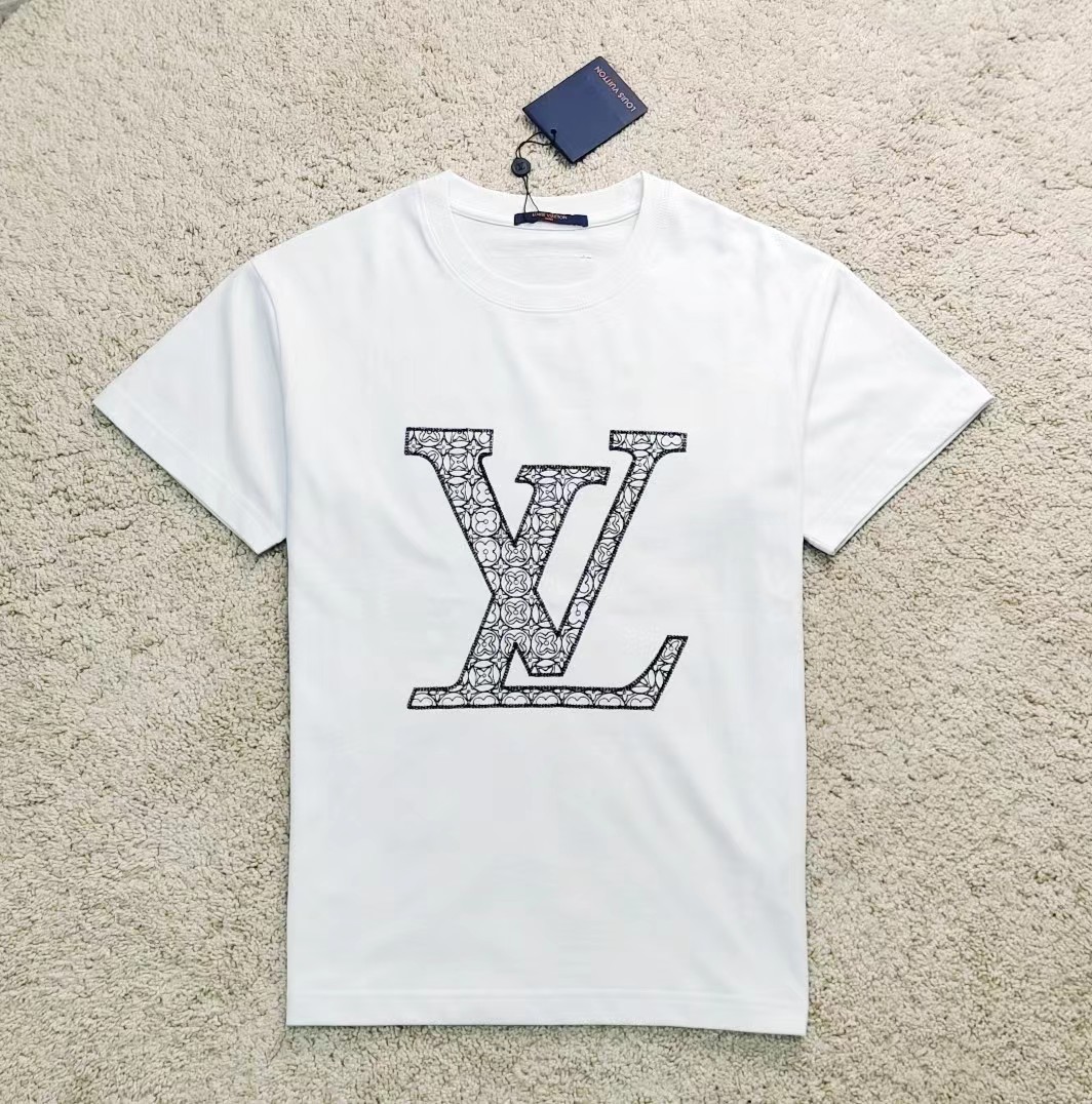 2022 mens t shirt designer tops luxe 100% coton de haute qualité en gros noir et blanc bleu manches courtes taille S-3XL
