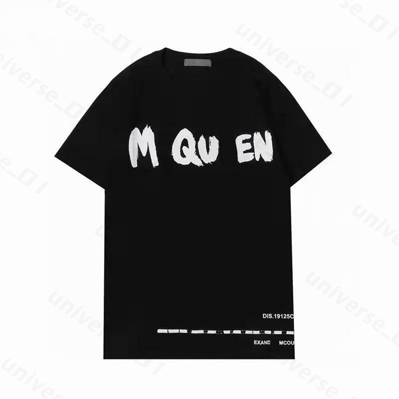 

Designers mcqueens T Shirts Mcqueen Summer Mens Womens Tees Fashion Tops Man S Casual Chest Letter Shirt Luxurys Clothing Street Shorts Sleeve Clothes Tshirts