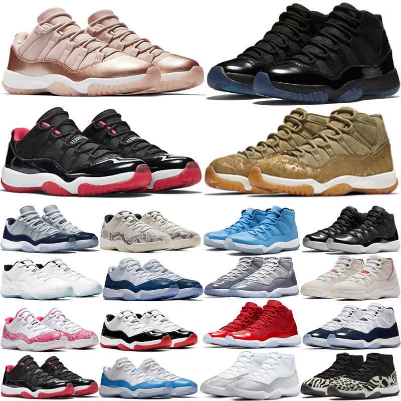 

11 11s OG Basketball Shoes Mens Womens Pure Violet Playoffs Bred Legend Gamma Blue Jumpman Jubilee Space Jam Concord 45 Low Citrus Cherry Cap and Gown Sneakers, 29