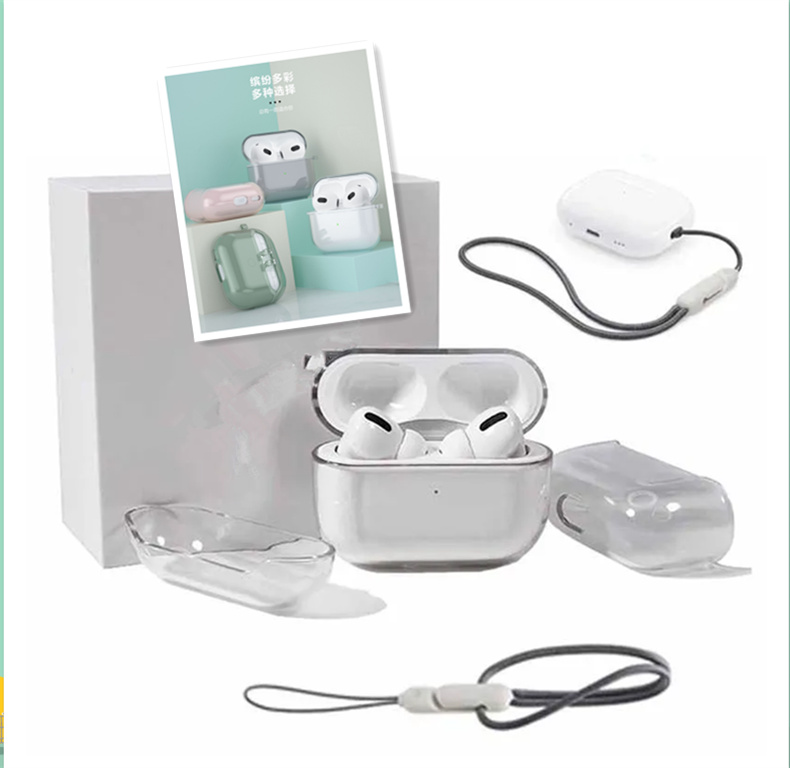 

For Airp ods pro 2 2nd generation air pods 3 airpod Earphones Accessories Solid Silicone Cute Protective Headphone Cover Apple Wireless Charging Box Shockproof Case, White