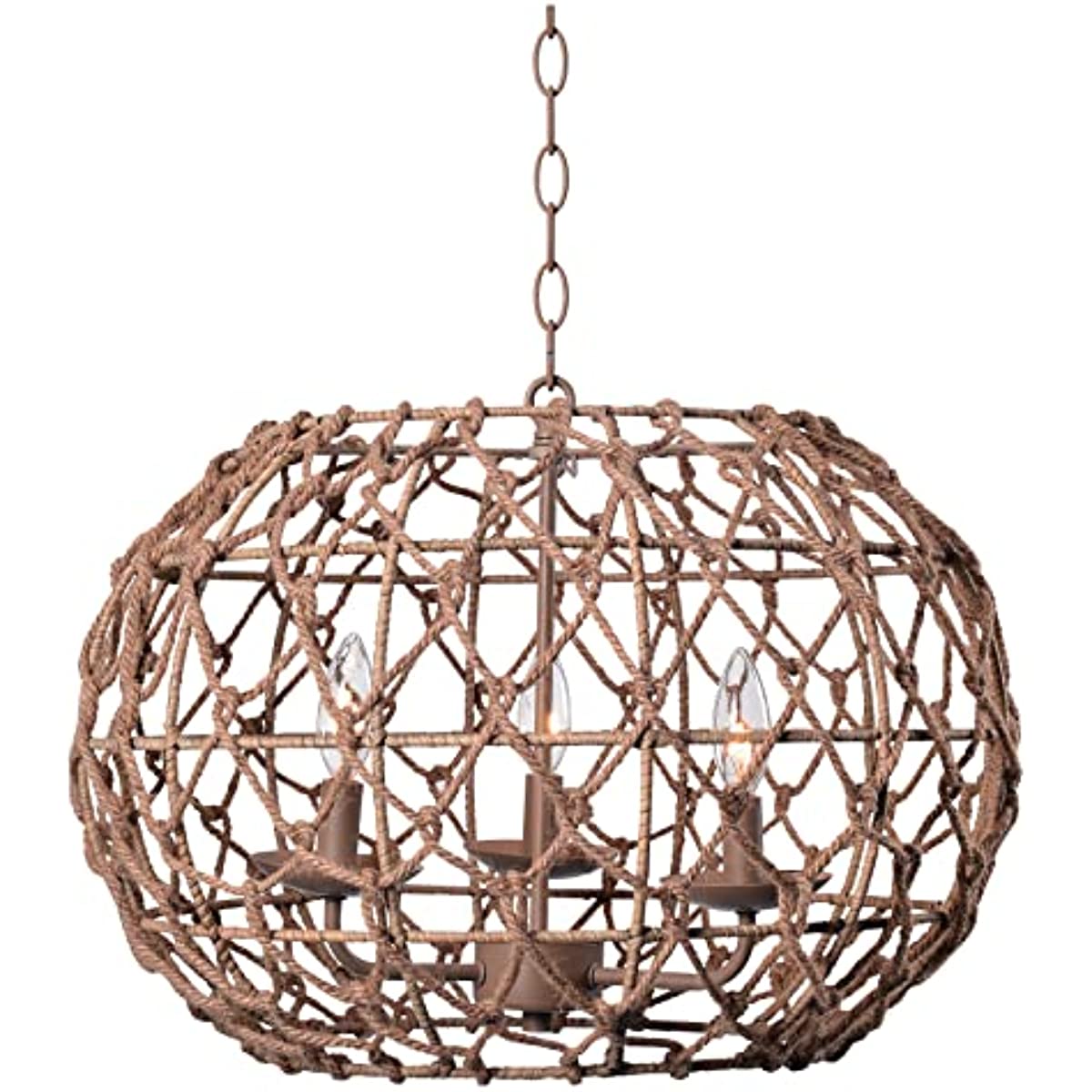

Kenroy Home 92072TN Torus Rustic Woven Pendant Light Fixture, Tan