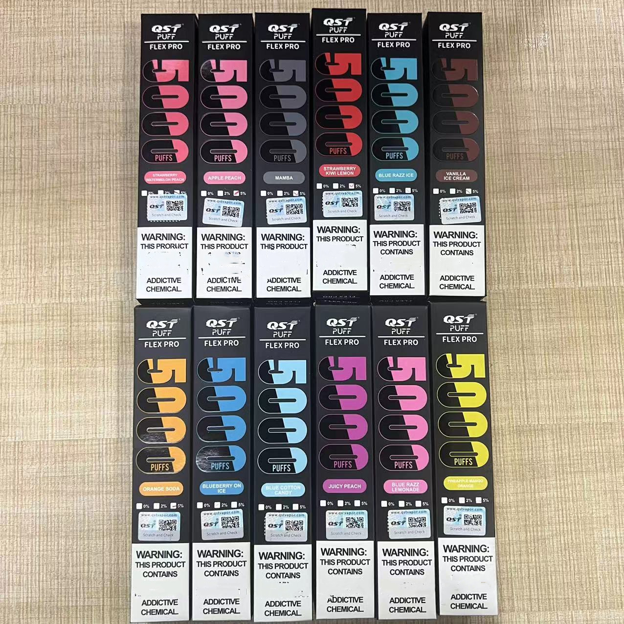 

100% Authentic disposable vape Puff Flex pro 5000 disposable vape pod pen E Cigarette kits 5000 puffs 550mah battery 12ML prefilled 15 flavors Fastest delivery
