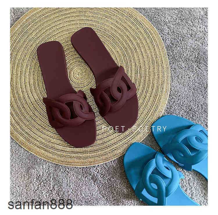 

Original Designer Hemres Slippers plastic family pig nose H slippers for women to wear rubber flat bottoms outside in summer hh989 N473 With logo L9Q8, Apricot