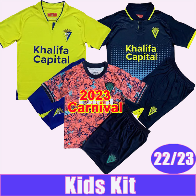 

22 23 Cadiz LOZANO ALEX Kids Kit Soccer Jerseys Cadiz JUAN CALA A. NEGREDO A. PEREA A. ESPINO I. ALEJO Home Yellow Away Carnival Child Suit Football Shirts, Tz10367 22 23 away no socks