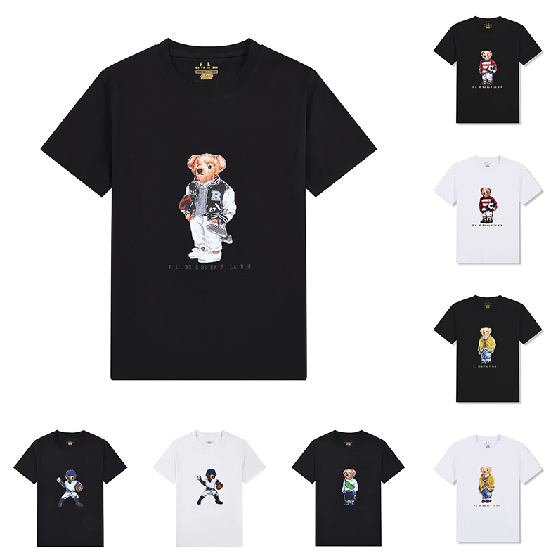 

2023 Mens T shirts Ralphs Polos Designers Fashion Tshirts Women T-shirts Tees Tops Man S Casual Chest Letter Shirt Luxurys Clothing Sleeve Laurens Clothes