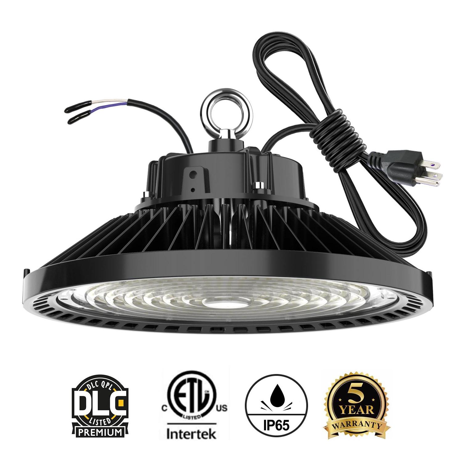 etl dlc ufo led high bay lights 100w 150w 200w 240w led industrial lighting led warehouse exhibition lighting lamp highbay light 5 years