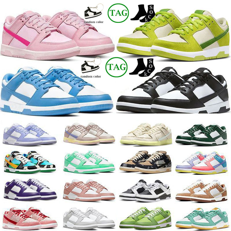 

2023 Low Running shoes for men women Black White Panda Photon Dust Kentucky University Light BrownCream Chicago womens trainers outdoor sports sneakers 36-46, No box