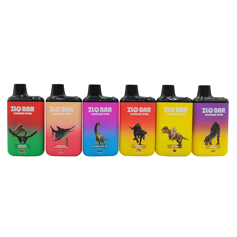 

Disposable E cigarettes Original ZLQBAR Dinosaur Ultra 5500 puffs 0% 2% 5% 650mah rechargable Battery 14ml device Pen Dispoable vape