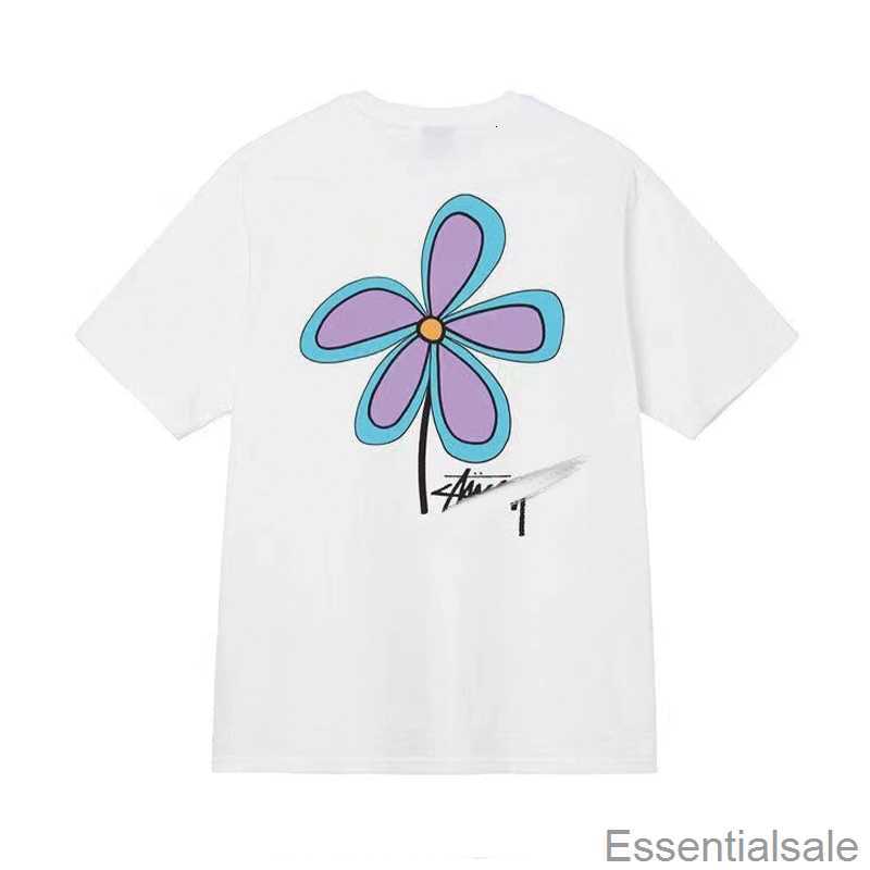 2023 Designer Stussys T-shirts Tops Summer Tshirt Luxury Fashion Brand Stussys t Shirts Mens Womens Short Sleeved Alphabet Dice Pattern Printed 53uo
