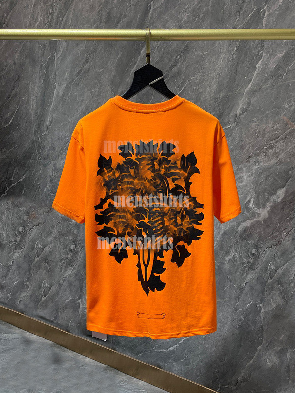 

2023 Classic Chromes Heart Mens T-Shirts Designers Casual Crew Neck Short Sleeves Tops Tees CH T-shirts Horseshoe Sanskrit Cross Pattern Tees Men Tshirts Size S-XL