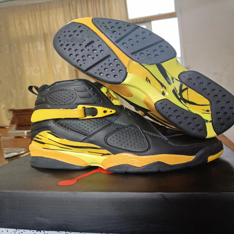 

High Quality 8 Valentines Day 8s Black Yellow Black Purple Chrome Countdown Pack Basketball Shoes Men Sports Sneakers 40-47, As photo 2