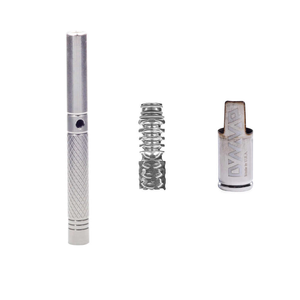 

Dynavap Kit Stainless Steel Stem smoking Accessories with Captive Cap TIP Knurled Hitter Air Hole Flow