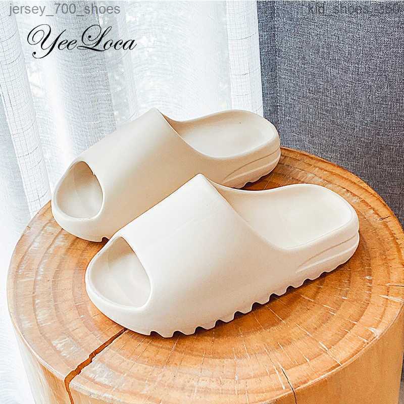 

Slippers For Boy Girl Home Shoes Summer Toddler Flip Flops Soft Bottom House Indoor Beach Love Kids Family Style 210712, Khaki