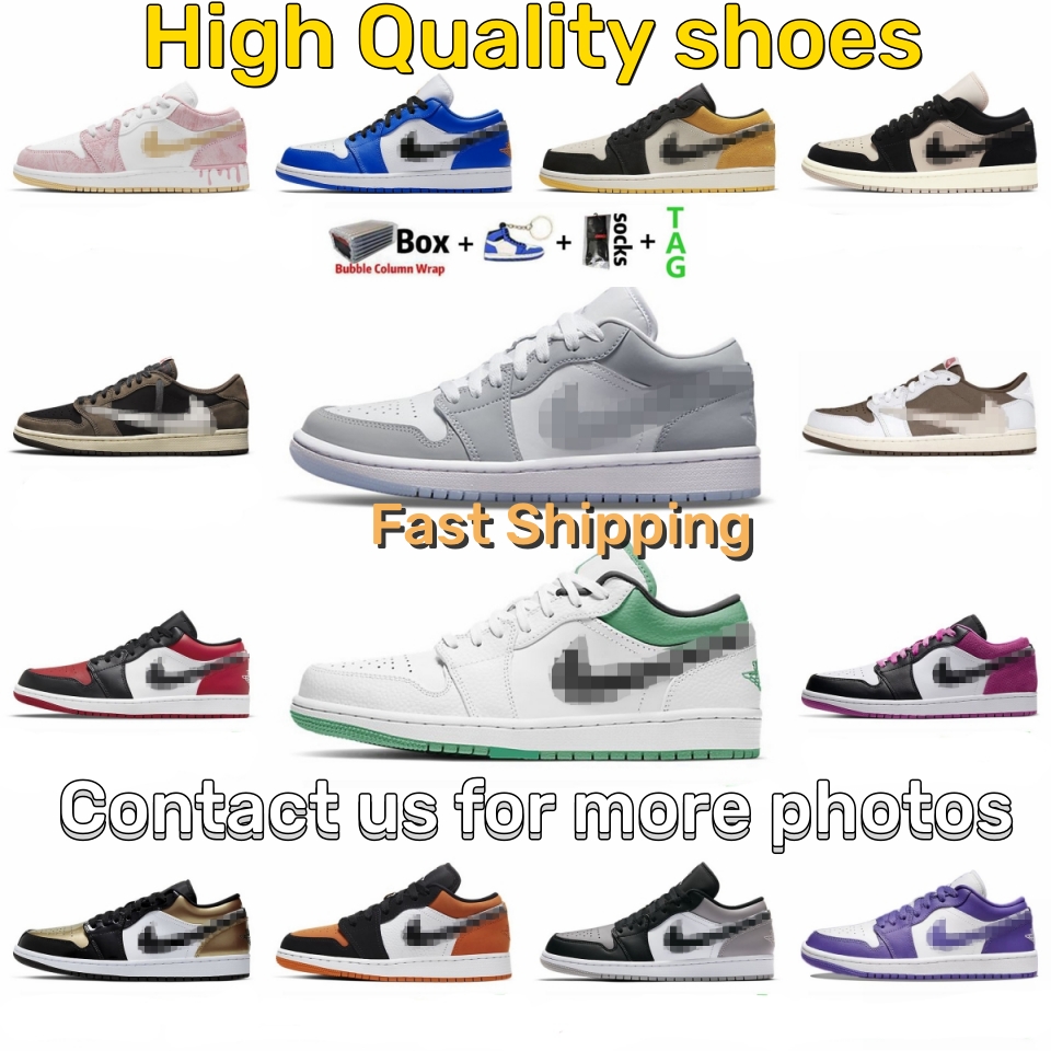 

Low jordens 1 Jumpman 1s Basketball Shoes Retro Sneakers Black Toe Mocha UNC Green University Blue Tripe White Smoke Grey Shadow Washed Denim Sports Shoes with box