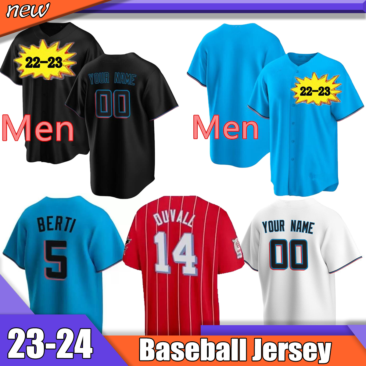 

2023 Chisholm Jr. Custom S-4XL Baseball Jersey Andre Dawson Jersey Alcantara Sandy Miguel Rojas Jose Fernandez Jorge Soler Jon Berti Anderson Meyer top thai quality, 08