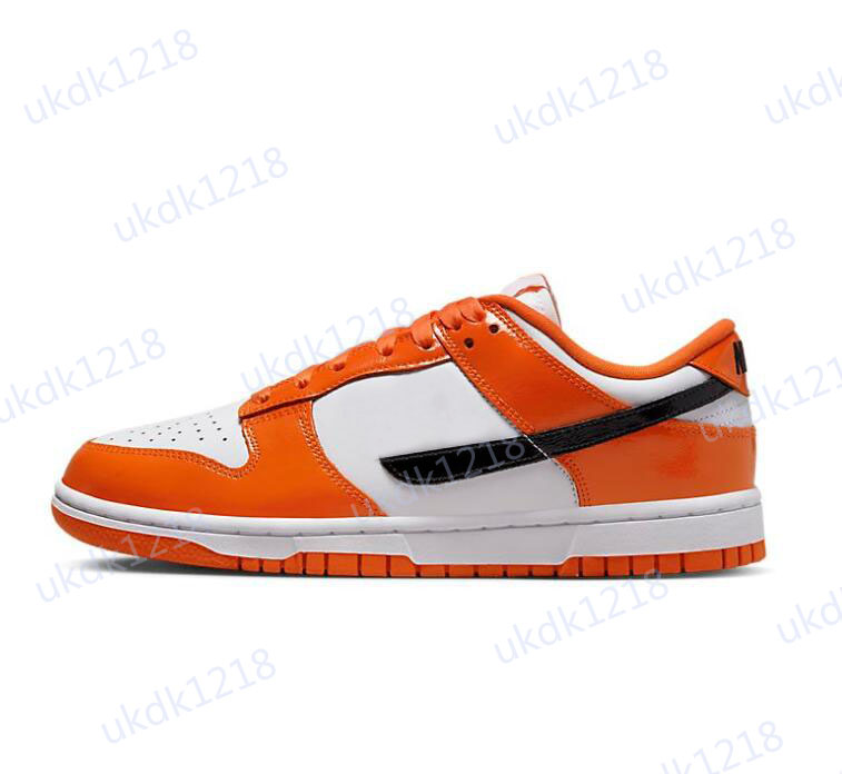 

skateboard shoes Dk low Brilliant Orange Casual Women Men SB Halloween White Orange Patent Black DJ9955-800 Running Outdoor Sneakers