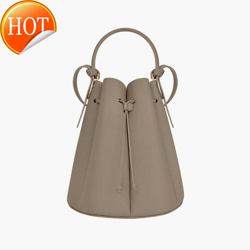 

Evening Bags Polene Numero Huit Bucket Designer Full-Grained Leather Tote Crossbody Gold-Plated Stainless-Steel Hardware Handbags SuedeESSPLH