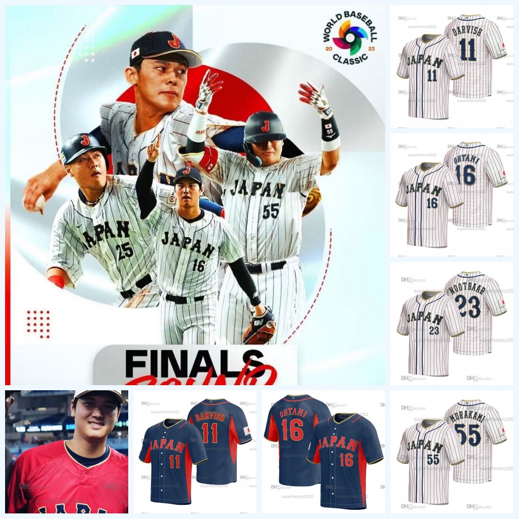 

Team Japan Jersey 2023 World Baseball Classic Jerseys WBC Shohei Ohtani Yu Darvish Seiya Suzuki 1Roki Sasaki Munetaka Murakami Roki Sasaki Takumi Ohshiro, Navy women s-xxl