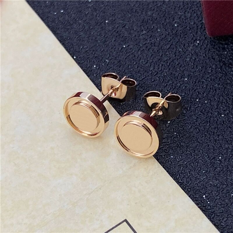 Hip Hoeqwrp Boucles d’oreilles créoles pour femme or rose grande taille mariage soirée bijou tendance effet poli cadeau designer
