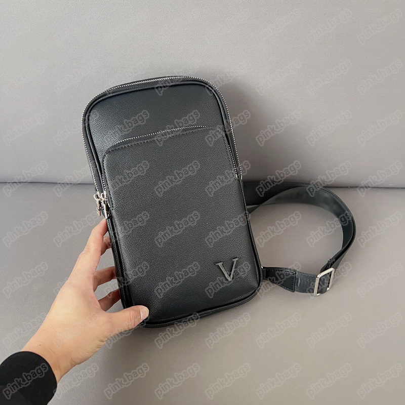 

Womens AVENUE Crossbody Bags Luxurys L Shoulder Bags Designer Fanny Pack Underarm Handbag Mens Bumbags Messenger Chest Tote Bags 2303211BF, L#black