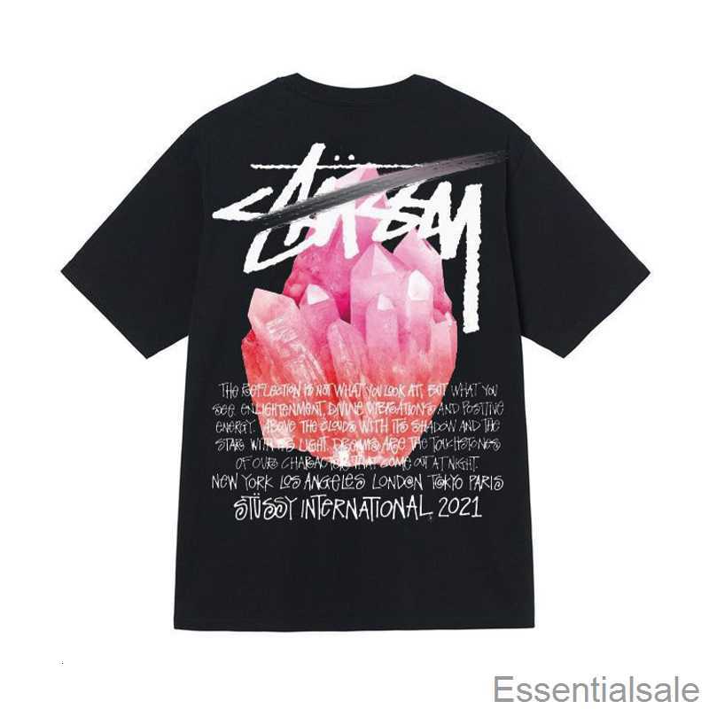 2023 Designer Stussys T-shirts Tops Summer Tshirt Luxury Fashion Brand Stussys t Shirts Mens Womens Short Sleeved Alphabet Dice Pattern Printed 62ic