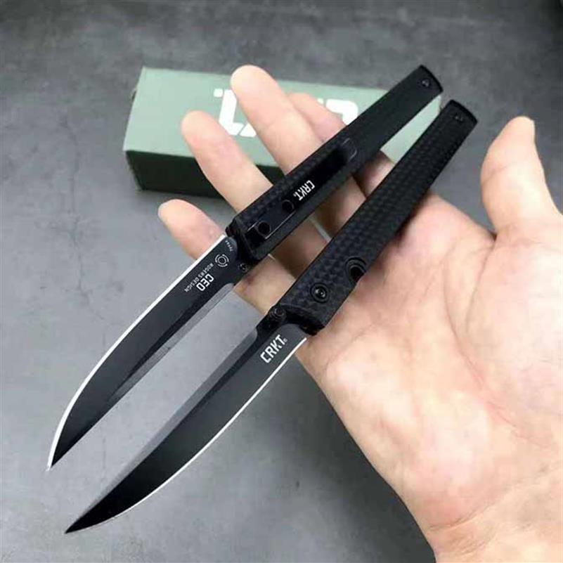 

Columbia River CRKT 7096 Richard Rogers CEO Folding Knife 3 107 Satin Plain Blade Black GRN Handles Pocket Knives Rescue Uti2597