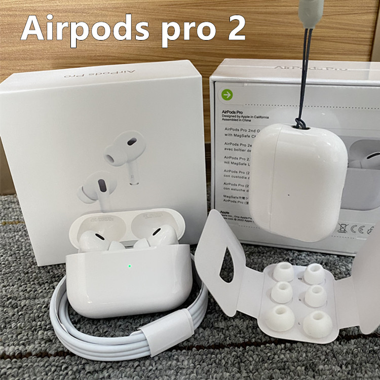 Apple Airpods pro 2 2nd generation headphone Airpod pros 3 Earphones ANC Noise cancellation Rename GPS Wireless Charging Bluetooth Headphones Ear-image-754311726