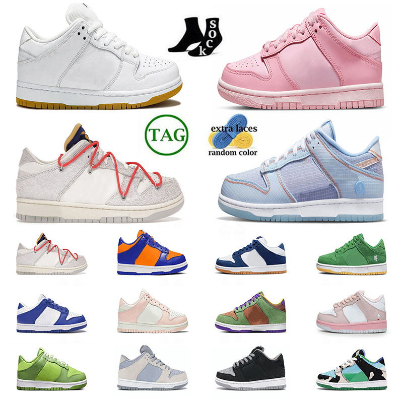 

Wholesale Top Kid Dunks Low Sb Shoes Children Preschool Casual Fashion Running Shoes Young Boys and Girls Kentucky New La Dodgers Tirple Pink Strange Love Veneer, 1 (15)