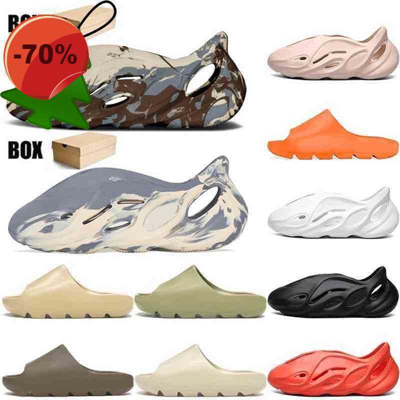 

Sandals Sandals 2023 Slides Designer Foam Runners Yeesys Kids Slide Slippers Big Size 47 Flat Men Kanyes Mineral Blue Bone Resin Zc, D27 kid 32-35 (4)