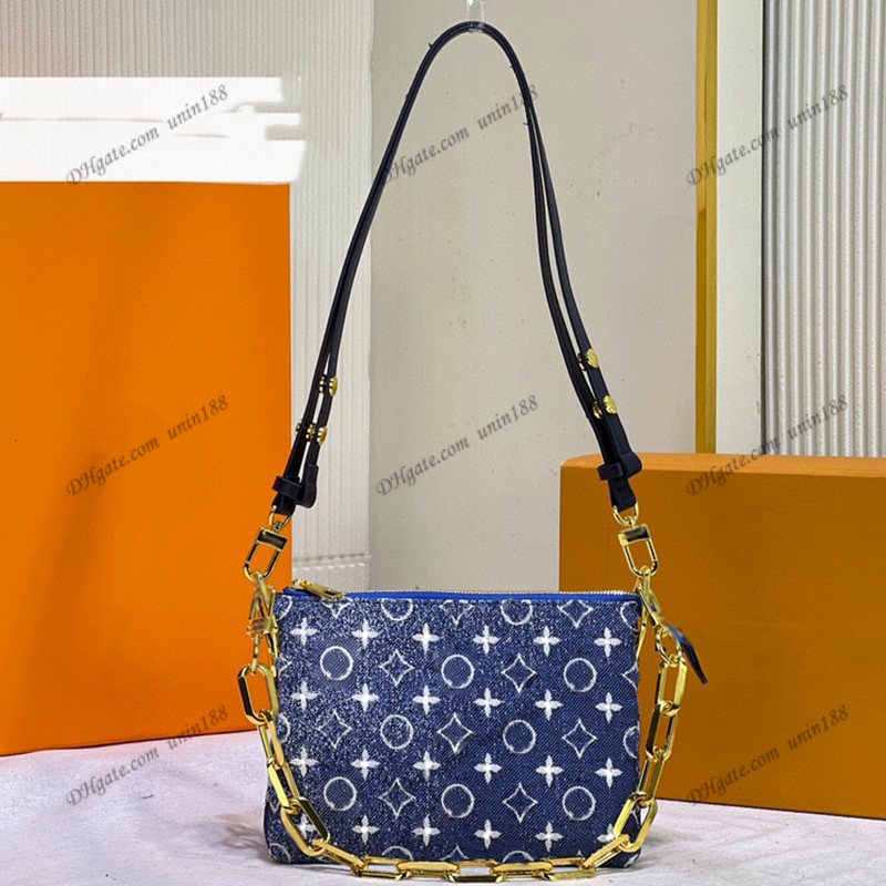 

23Ss Upscale Totes Bag Handbag Luxurys Designers Shouder Crossbody Bag Denim Blue Travel Handbags For Women With Shoulder Straps Purse Pouch 21CM