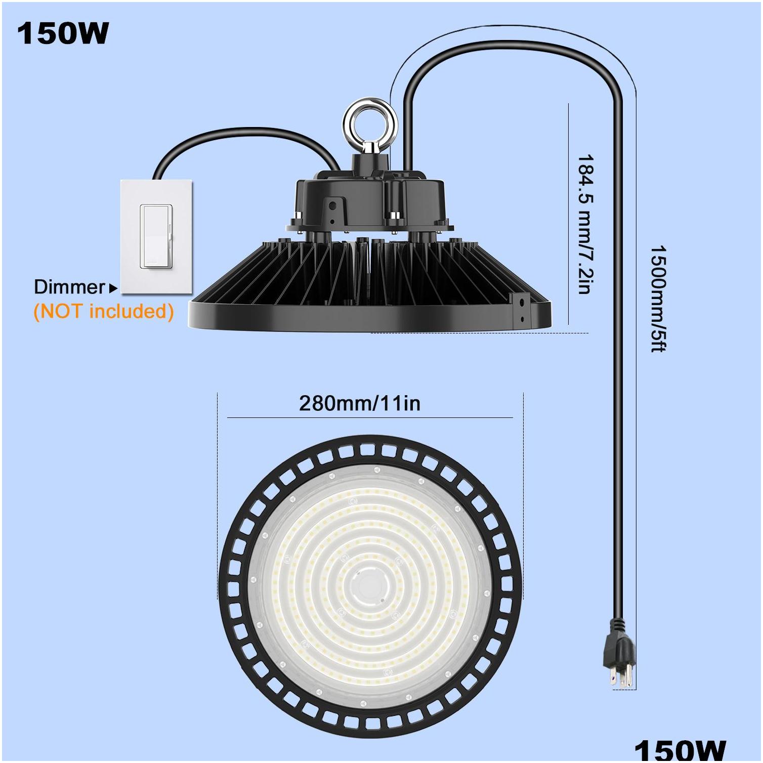 etl dlc ufo led high bay lights 100w 150w 200w 240w led industrial lighting led warehouse exhibition lighting lamp highbay light 5 years