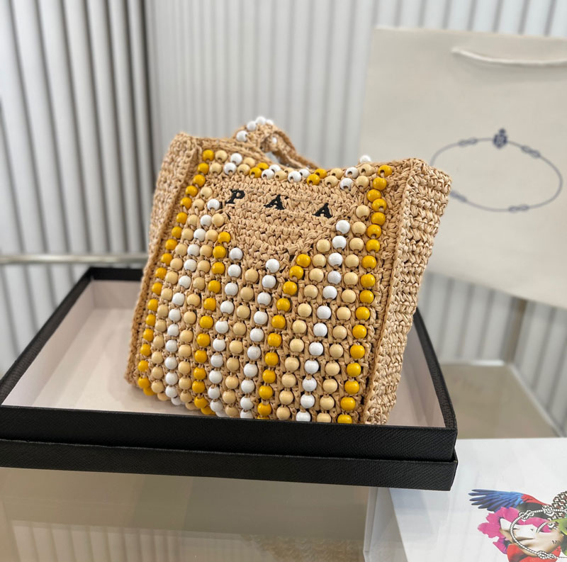 

Women Designer Totes Bag Fashion Letter Print Straw Bags Knitting Shopping Bag Summer Beach Handbags Large Casual Tote