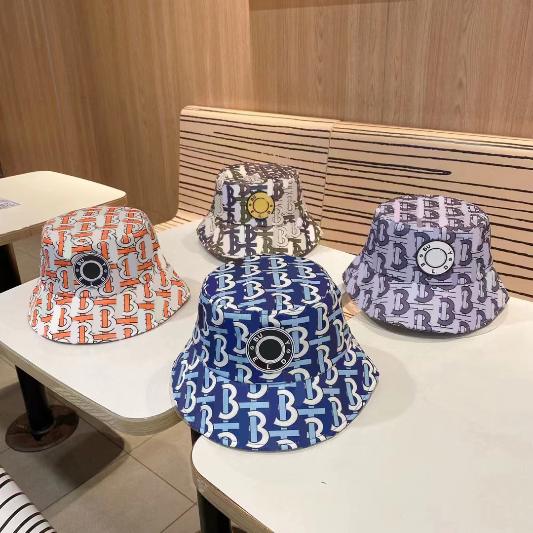 

Designer Bucket Hat For Women Frayed Cap Casquette B letter Wide Brim Hats Summer Fitted Fisherman BeachSeasonal hats in spring summer autumn and winter cap, Blue