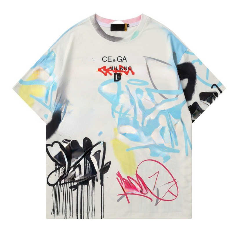 

Summer Short Sleeve tees mens sweatshirt designer t shirt d 23 g Tie Dye t-shirt Luxury Cotton tshirt Men and Women Graffiti T-Shirts Round Neck Pullover, Light purple