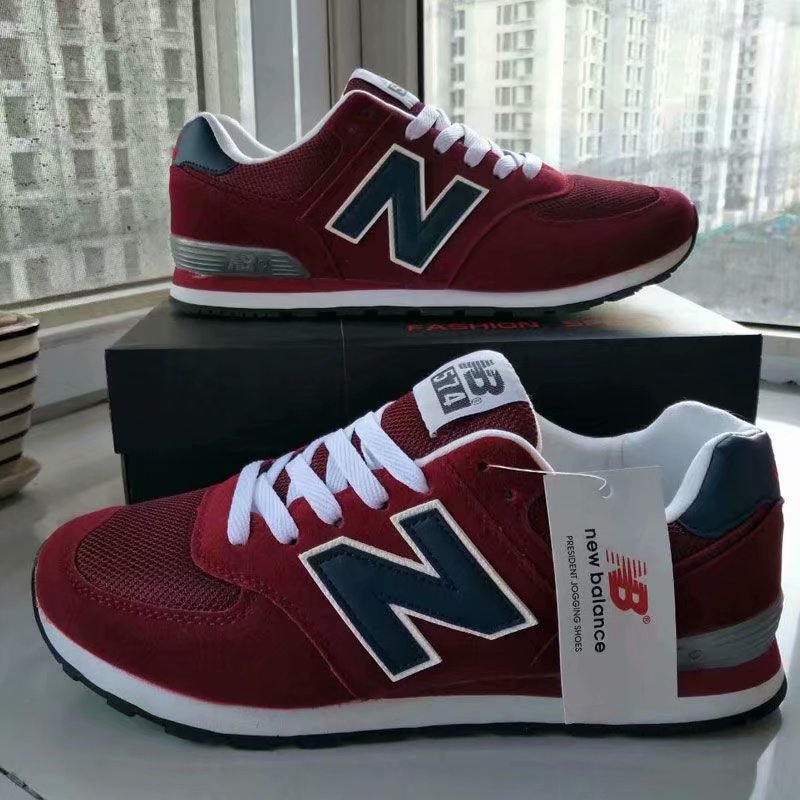 

New New Balance 574 Men/Women Word Shoes Cross-Country Canvas balance Walking Shoes Unisex Suede sneakers Jogging Outdoor Light shoes M02, No box