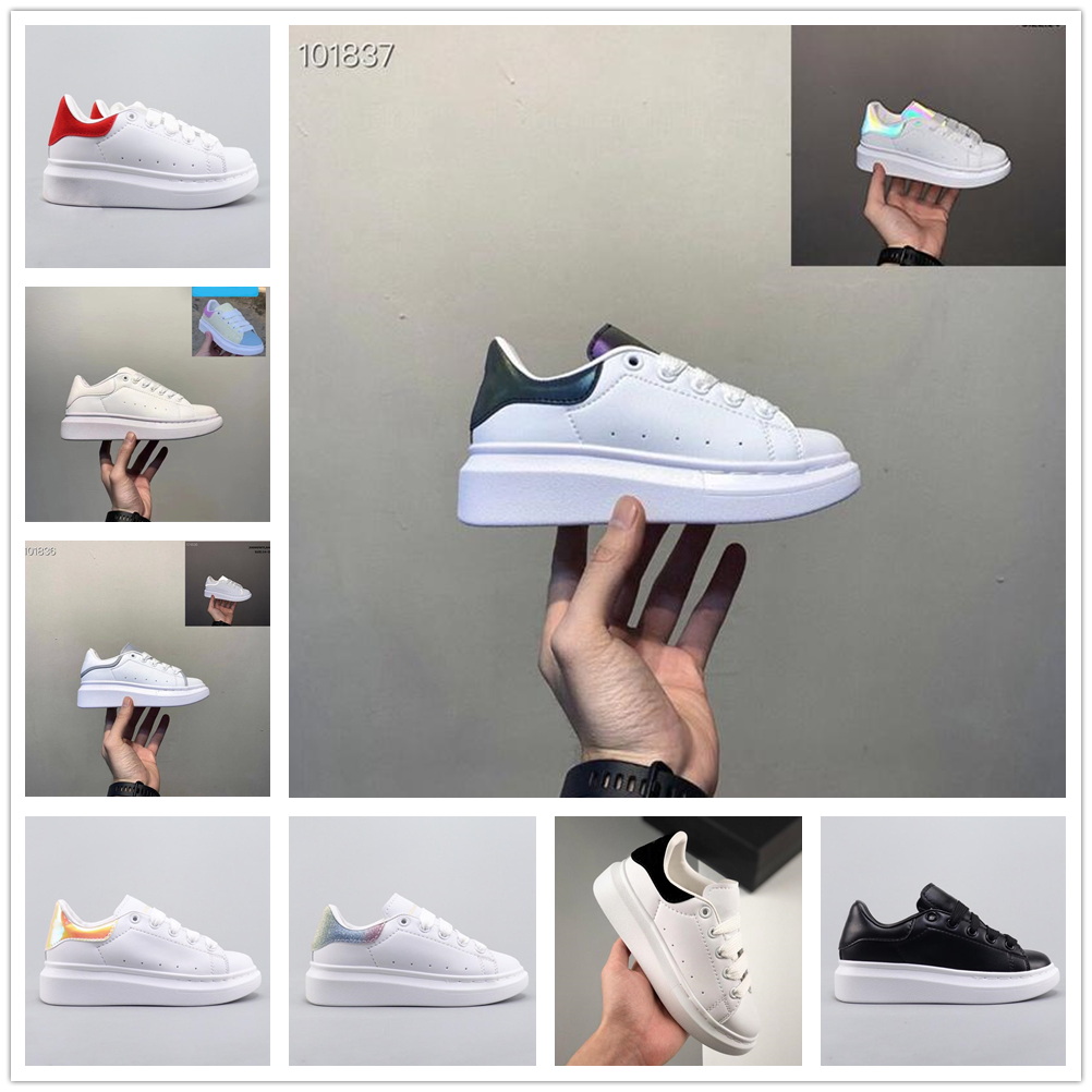 

Kids Shoes Fashion White Red Black Dream Blue Single Strap Boys Girls Baby Youth Sneakers Rubber Sole Soft Calfskin Leather Lace-up Trainers Sports Grade School, Pink