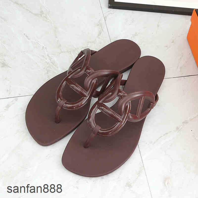 

Original Designer Hemres Slippers H Fashion slippers women's crystal shoes outer sandals plastic Jieyang summer herringbone home KZBB With logo JH4K, Bondi blue