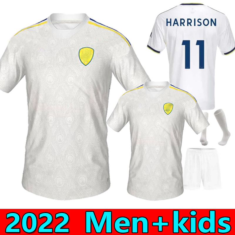

23  AARONSON BAMFORD Soccer Jerseys Adams Leeds HARRISON KRISTENSEN home away 2023 2024 Llorente Luis Sinisterra UNITEDES Men kids sets football shirt Uniforms, 23/24 home 1