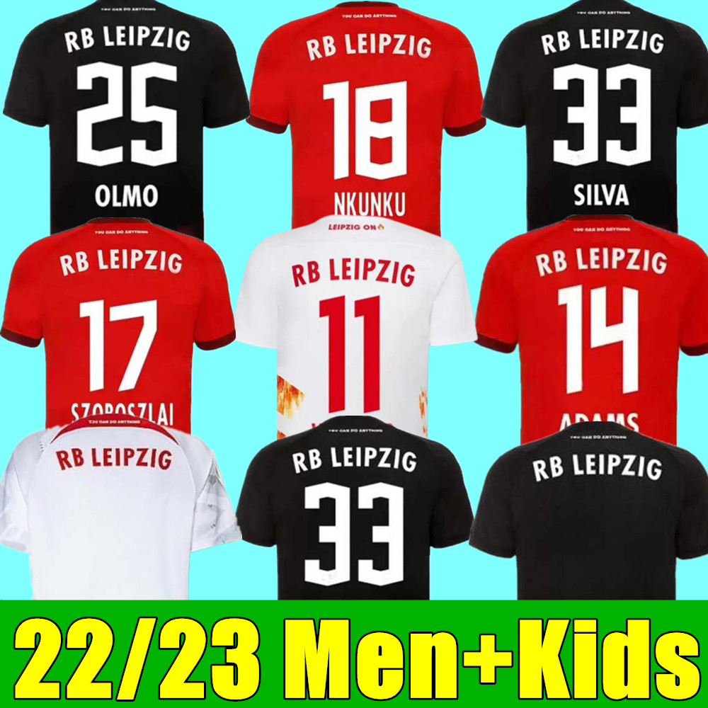 

22 23 NKUNKU SILVA ON FIRE Soccer jerseys Leipzigs WERNER #11 RBLPOULSEN FORSBERG 2023 Bundesliga SABITZER ADAMS OLMO Menkids kits camisetas de Football shirt, Adult home+world cup champion