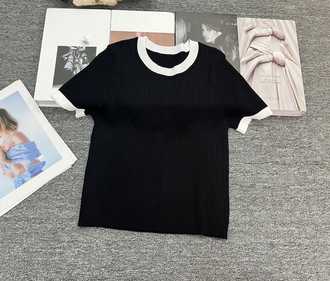 

Women's T-Shirt Tanks Knits letter Designer Fitness Mini solid Elastic Cropped Crew Neck 2, White 2