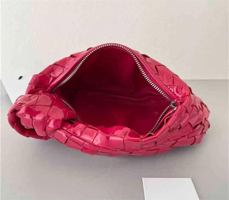 

Venetas Handbags Designer Bottegas New 2022hobo imported sheepskin underarm bag patent leather Jodie knotted bag mini portable bag5987114, Black