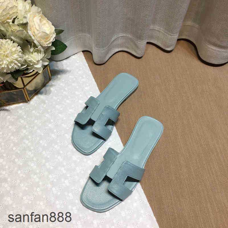 

Original Designer Hemres Slippers H erme Sliders Flat Luxury Classic Beach eel Summe Fashion Flip-Flops Ladies Shoes otel Bathroom ZJA4 With logo K03B, #09