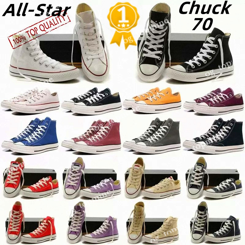 

1970s Casual shoes sports stars Low high Classic White Blakc Canvas converse 1970 Shoe Mens Womens Sneakers Trainer all star canvas chuck 35-45, #5