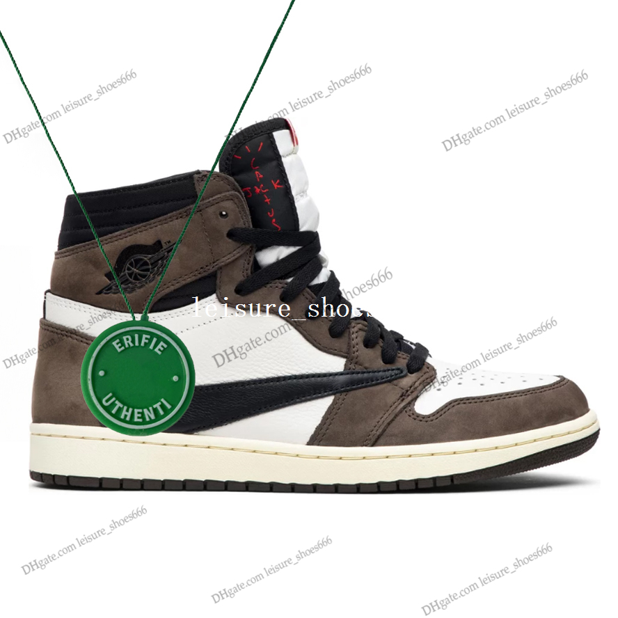 

Basketball Shoes Sneakers Retro Unc Sneaker Dark Mocha Bred Patent Chicago Royal University Blue Fearless Diamond Air Jumpman 1 1s Men Og Offs White x, Color 1