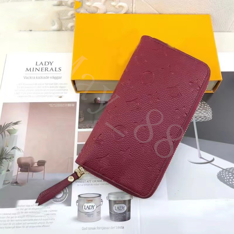

2023 Designer Wallets For Men Women Card Holders Coin Cash Purse Multi Layers And Multi Function With 5 Color And Original Box Zipper Style Leather Fast Free Shipping