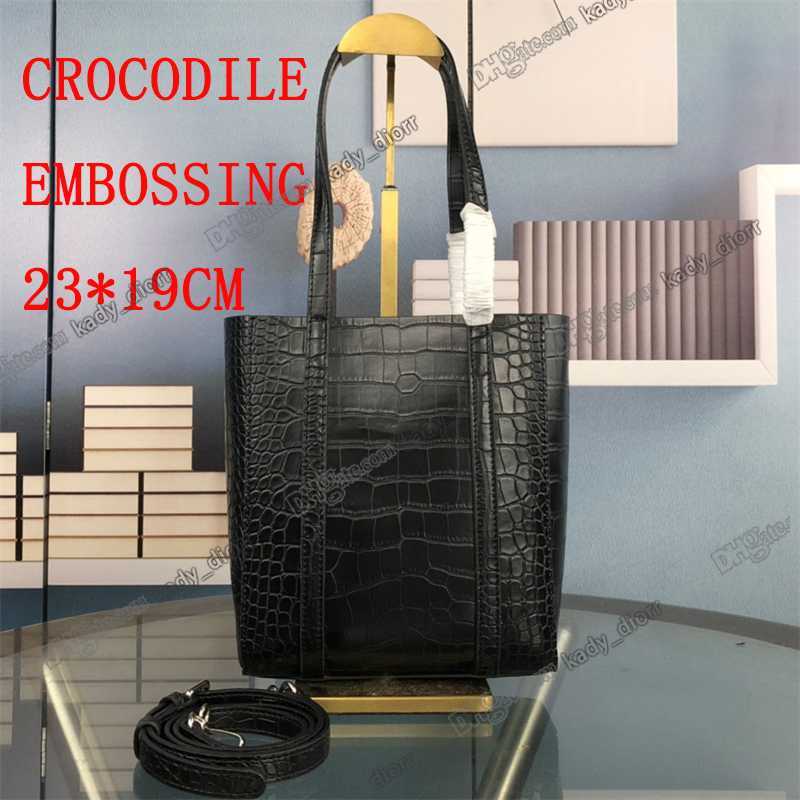 

B bag trainers Everyday Xs Tote Bag Calfskin Designer Luxury Extra Small Shopping Bag Adjustable Removable Strap Pouch Embossed balanciagas, 2 crocodile embossing