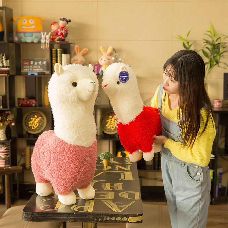 

Wholesale Alpaca Doll Plush Toys Cute Lamb Sleeping Pillow Cloth Doll Children Doll Birthday Gifts