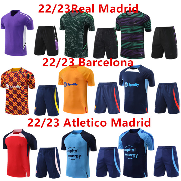 

2022/23 Barcelona Sportswear Football Jerseys argentina soccer jersey Barcelona Training Jerseys 2022 2023 Real Madrids Short Sleeve Sportswear Sportswear, Blue