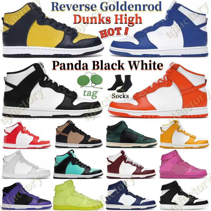 

Men women shoes Light Chocolate Championship Navy Panda Crimson Blue Chill Tint Dark Russet Game Royal Syracuse Spartan Green mens high sneakers